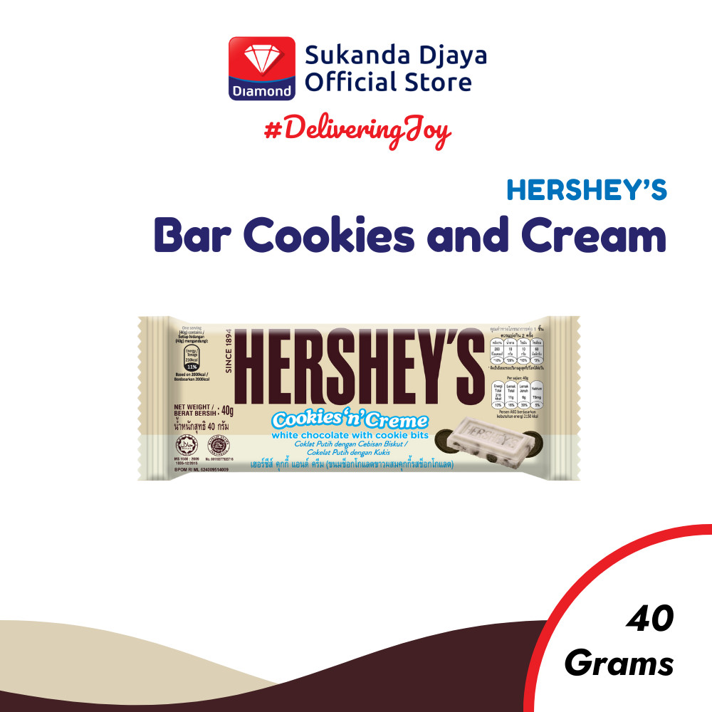 

Hershey's Bar Cookies n Creme 40 GR