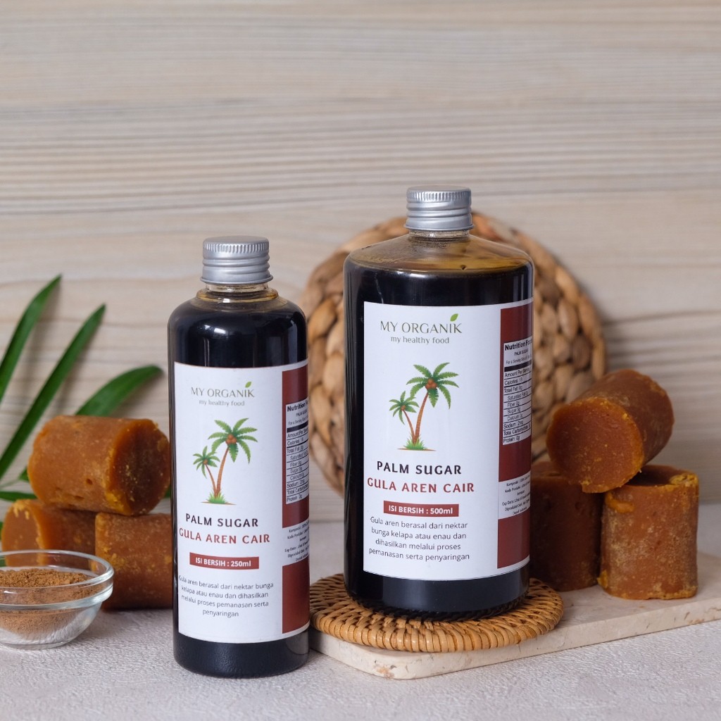 

My Organik Gula Aren Cair Murni Premium High Quality Pure Liquid Palm Sugar 250 ml 500 ml