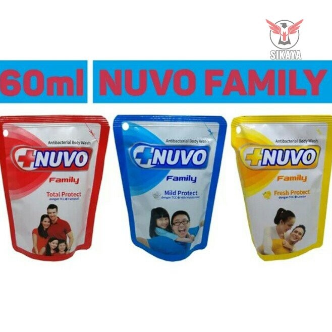 

Sabun Mandi Cair Nuvo Refil Active Cool Family 60 Ml / Satuan