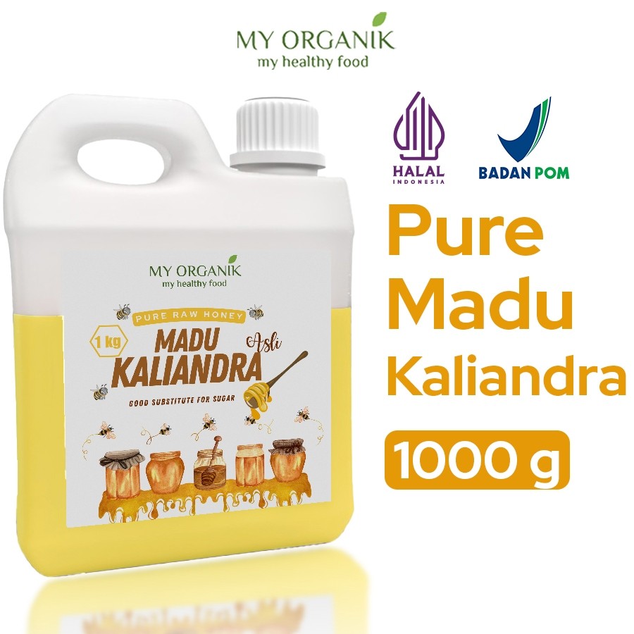 

My Organik Madu Kaliandra Murni Asli 100% Pure Raw Honey Super Premium Quality 1000 gr