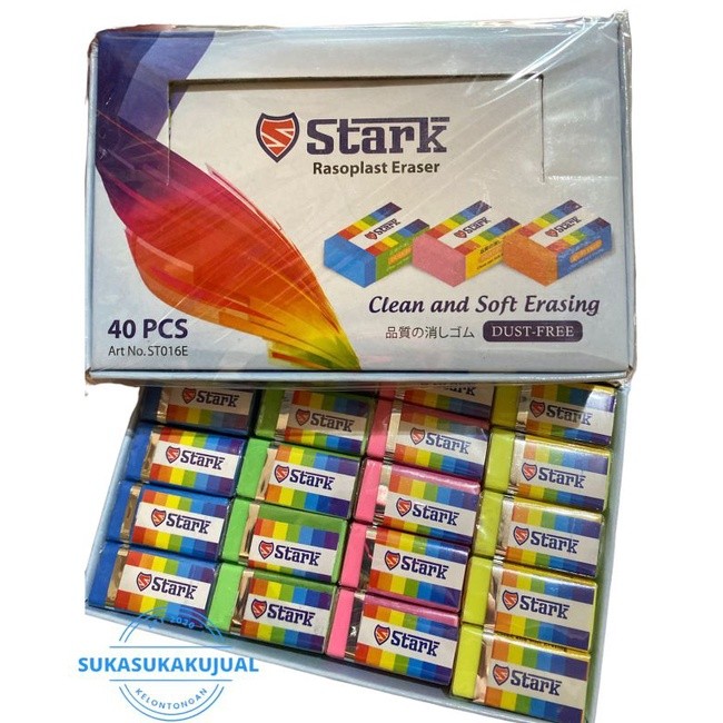 

bisa COD / ojek / instan pekanbaru / (40pcs)penghapus STARK warna