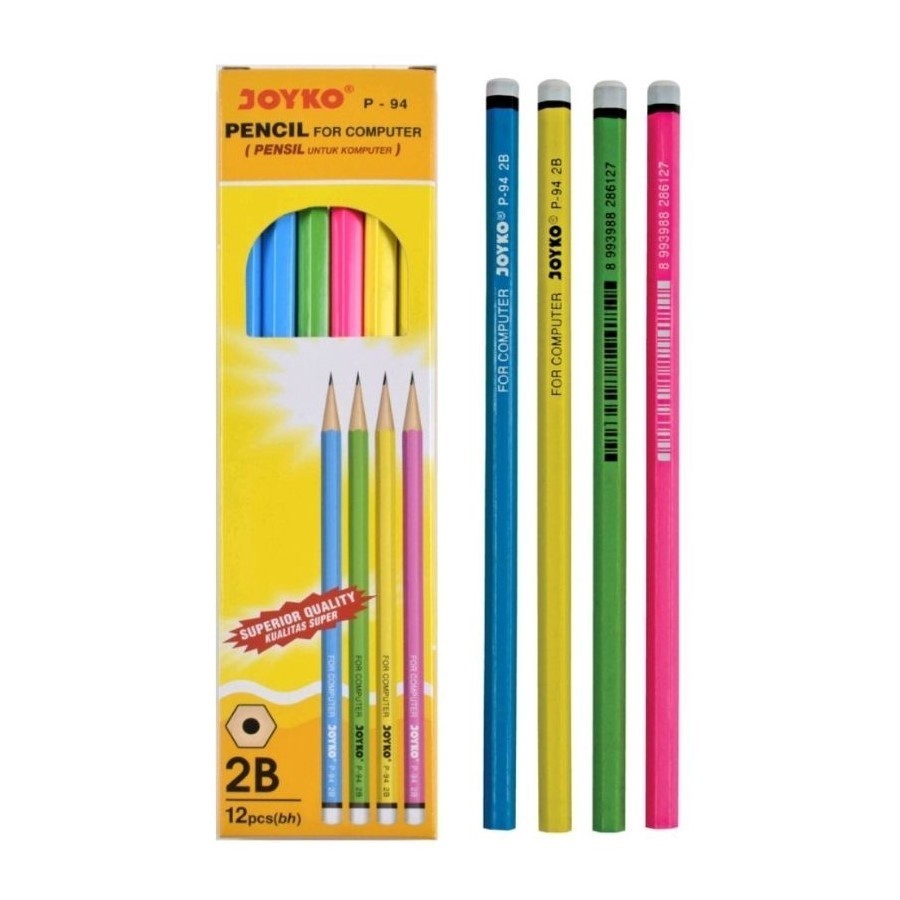 

(PACK) Pensil Kayu Hitam 2B - Joyko P-94