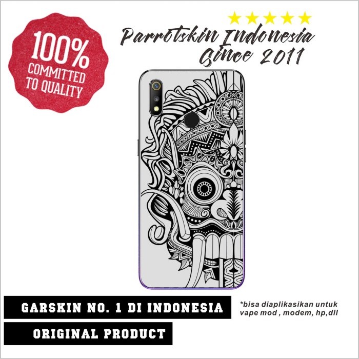 

Garskin skin Protector Realme 3 Pro anti gores back case Reog bali