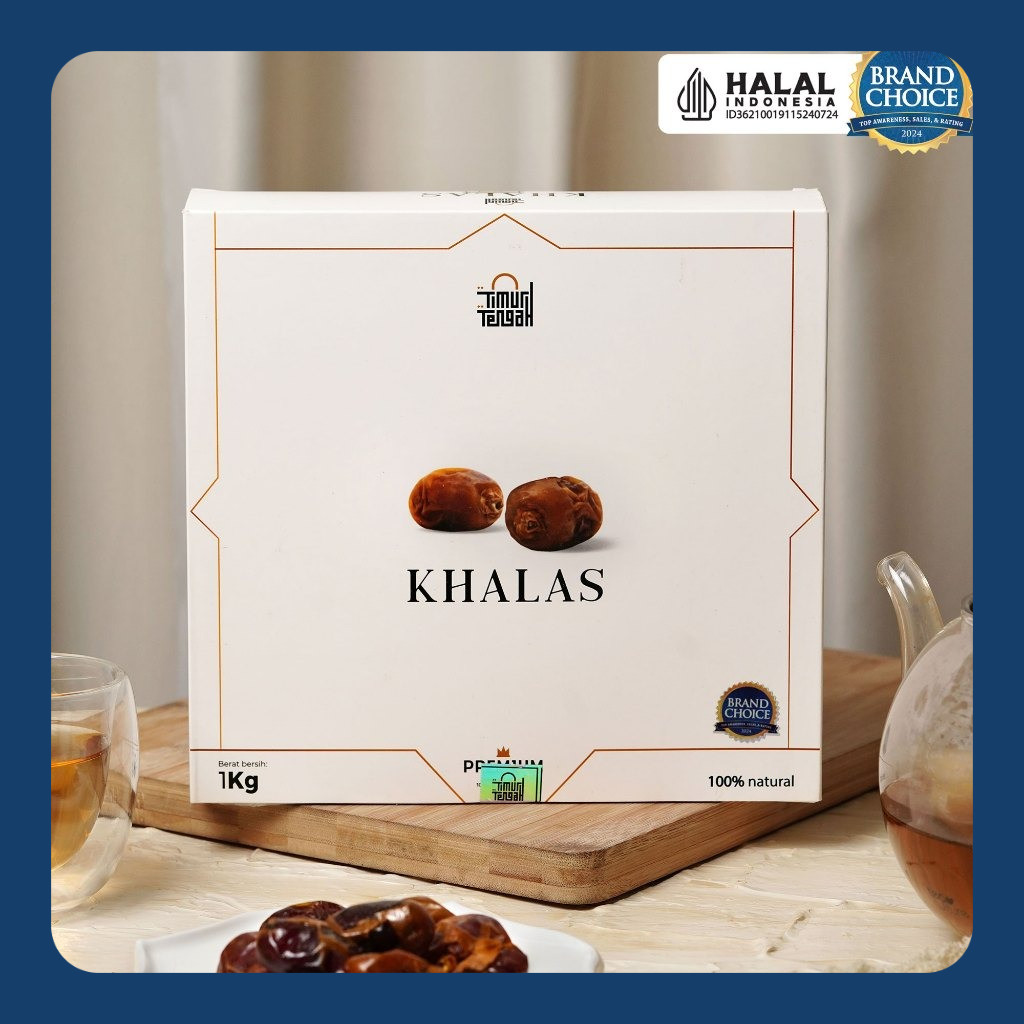 

Timur Tengah Kurma Khalas 1Kg Premium Original High Quality
