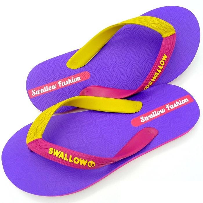 Sandal Jepit Swallow FASHION Male [Purple] - Ungu, 39