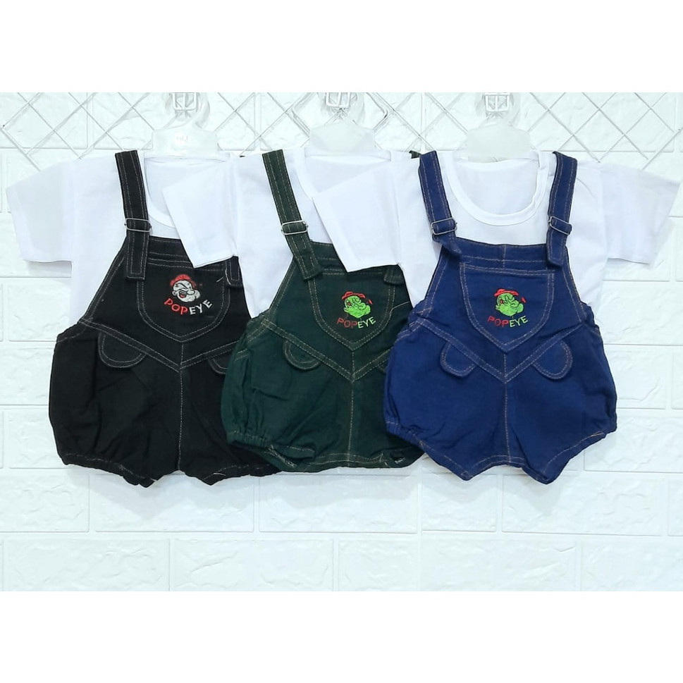 Setelan Kodok Jeans Anak 0-1,5 Tahun / Jumpsuit Jeans Anak Laki Laki /babyleticia/Terbaru