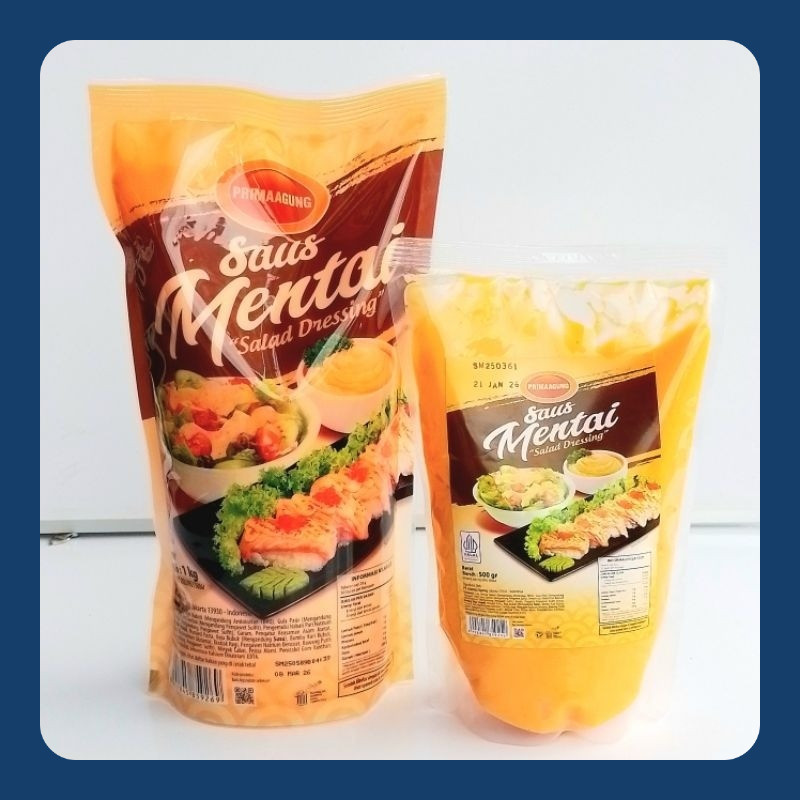 

Saos Sambal Mentai Prima Agung | 1kg | 500gr | ( Pak ) [ Original ]