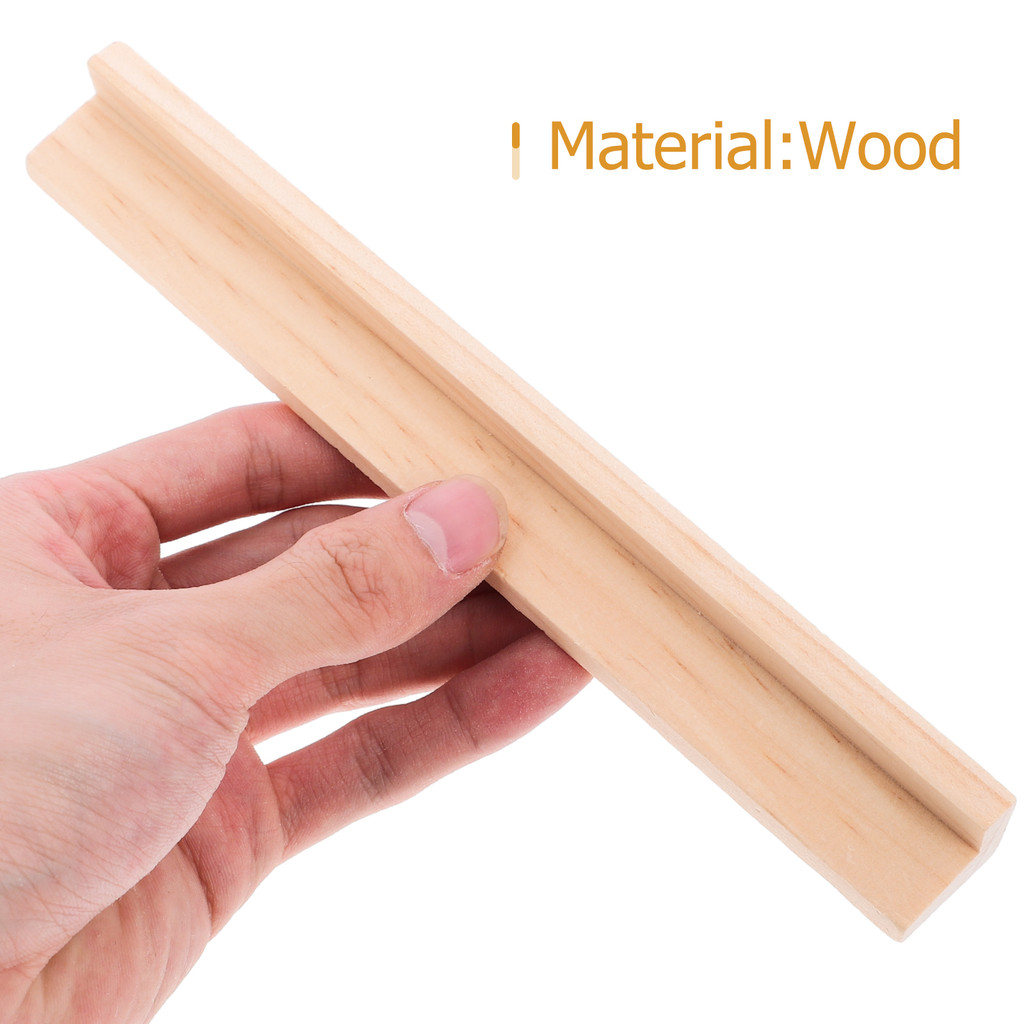 

8 Pcs 19cm Wooden Letter Ornaments Domino Trays Multi Function Rack Holders Playing Card Stands Toy Base Display