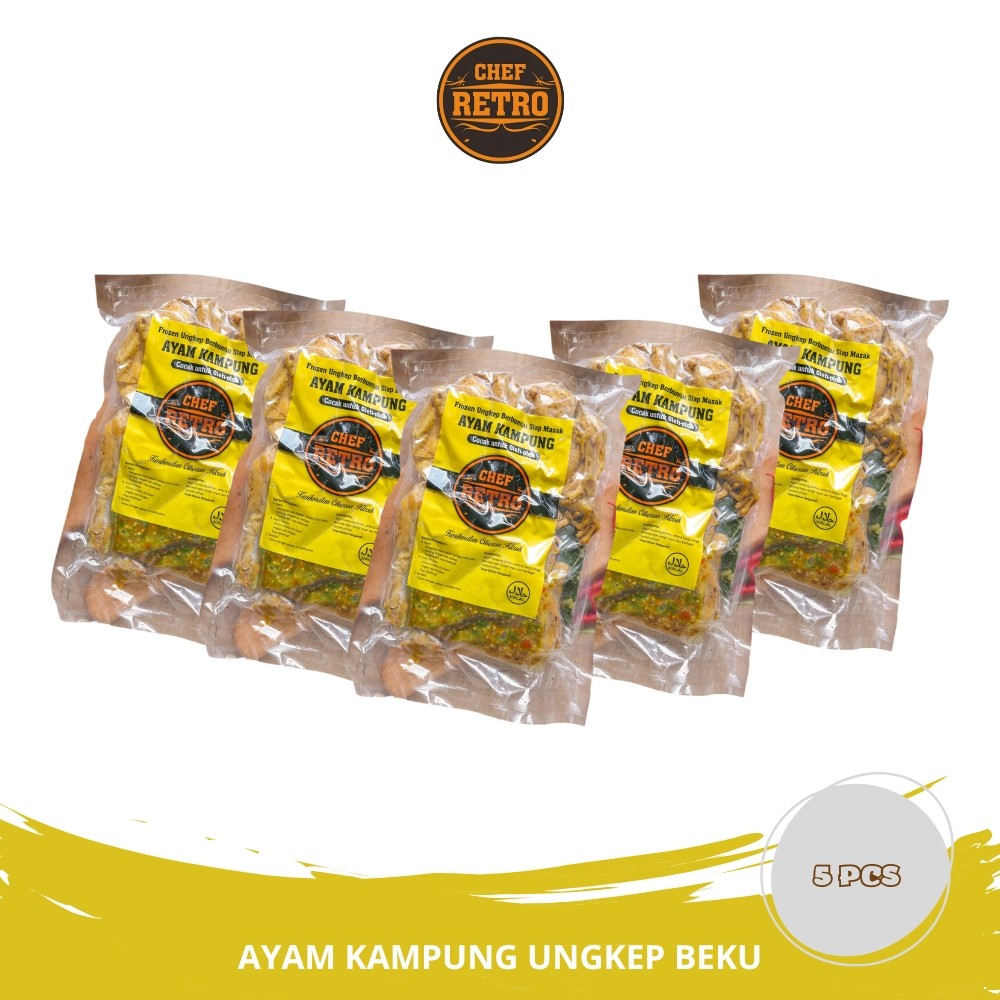 

CHEF RETRO - Ayam Kampung Ungkep Beku - 700gr (5 Pcs)