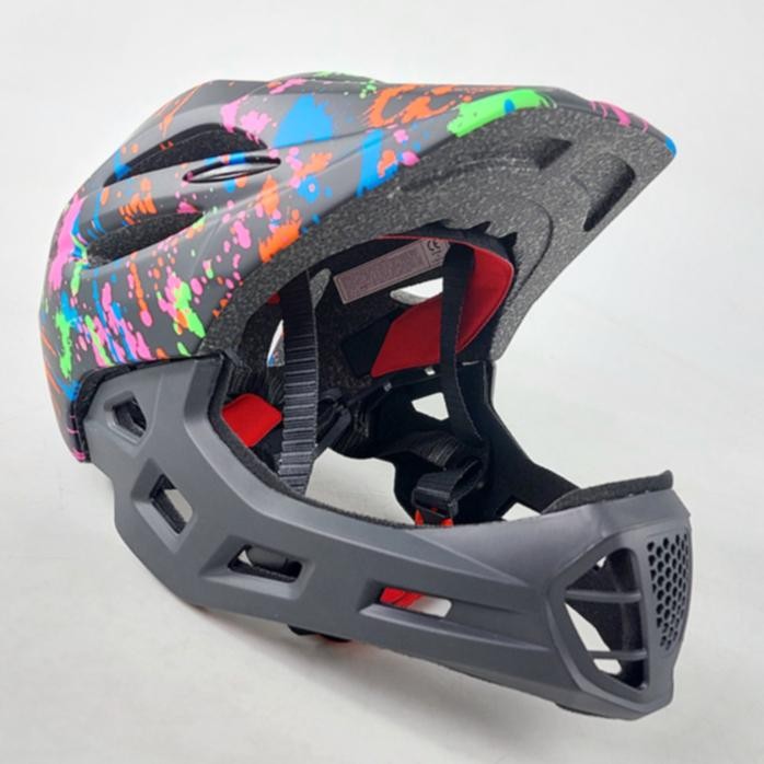 TL Helm Push Bike Anak Full Face Helm Pushbike Balance Bike Helm Sepeda - Hitam Cat