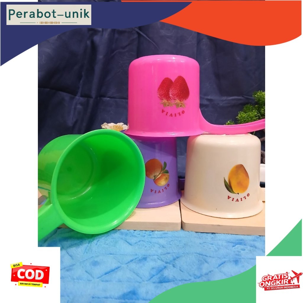 Perabot_unik > Gayung Mandi Motif Buah Calista/ Gayung Air Mandi/gayung love/gayung hdr/gayung panja