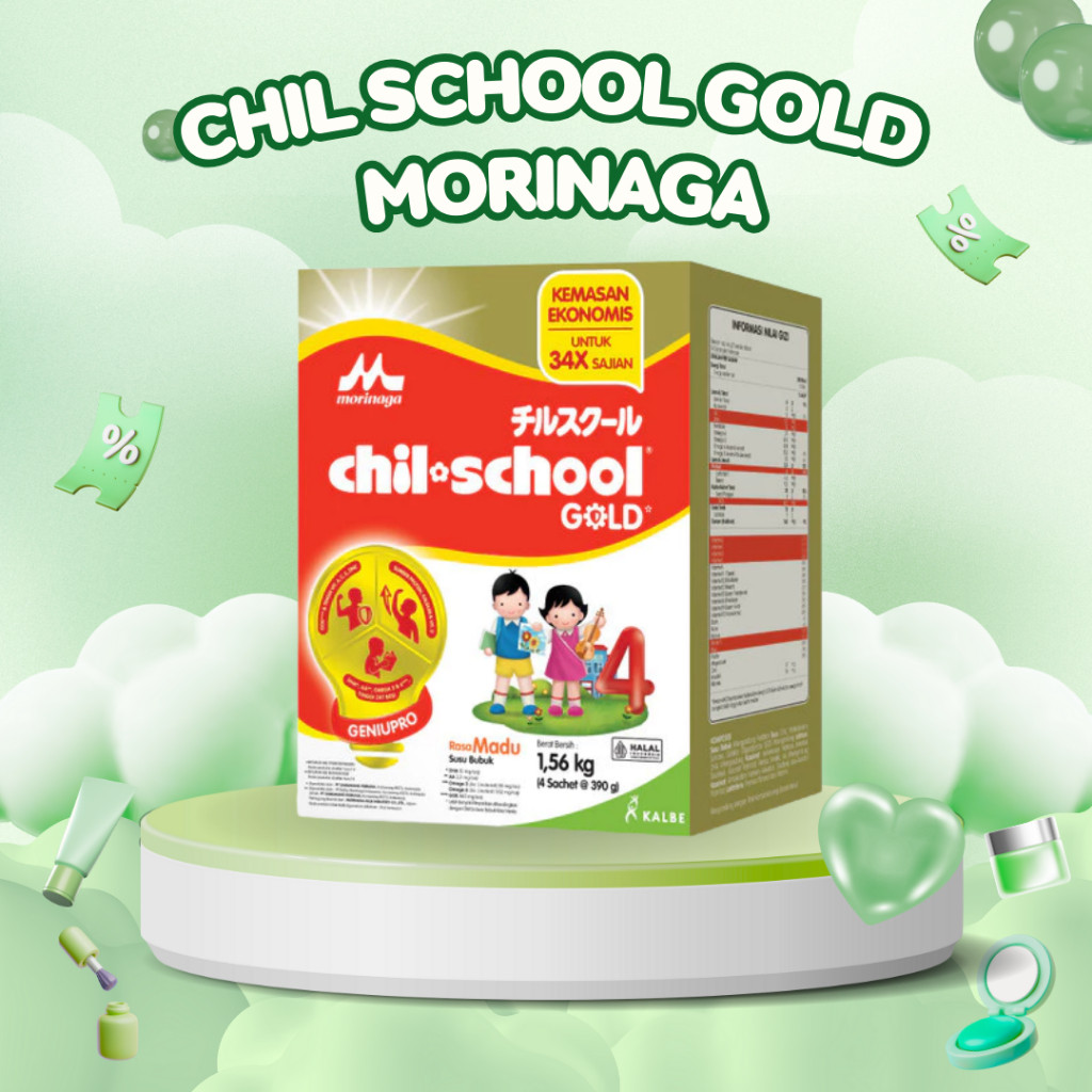 

NEW CHIL SCHOOL GOLD Morinaga Vanilla / Madu 1560 gr Susu Formula Pertumbuhan Anak Usia 3-12 Tahun PREMIUM
