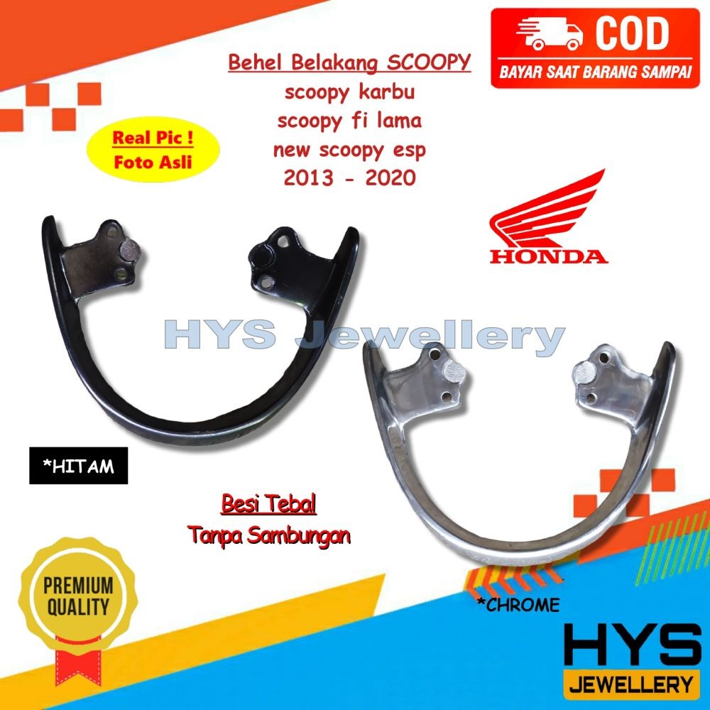 [COD] Behel Belakang Honda Scoopy Karbu / Fi Lama / New Scoopy ESP 2013 2014 2015 2016 2017 2018 201