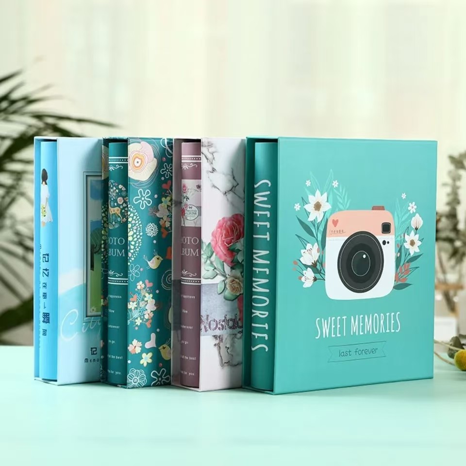 

Photo Album with 200 Pockets, Large Capacity, Home, Baby Growth, 4x6 Inch, DIY Scrapbook Memory, Wedding Travelling