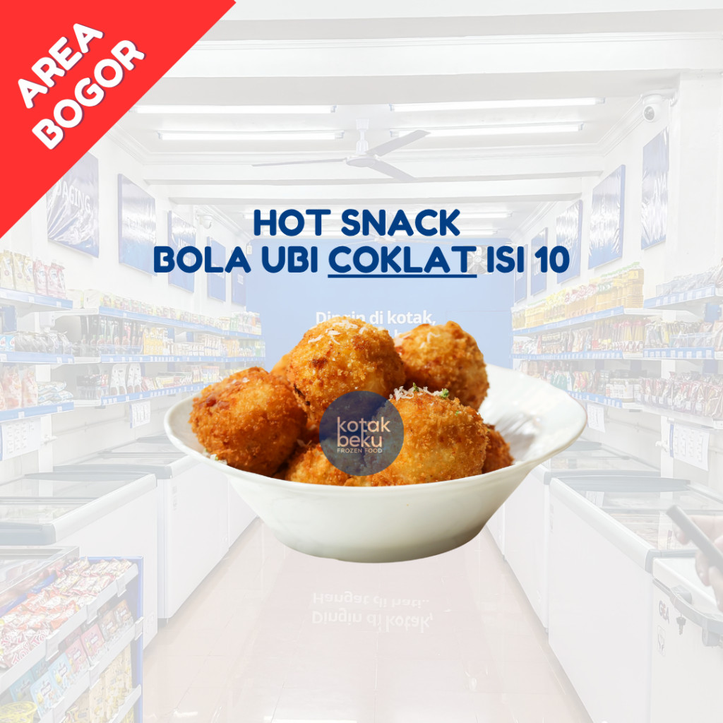 HOT SNACK BOLA UBI COKLAT ISI 10