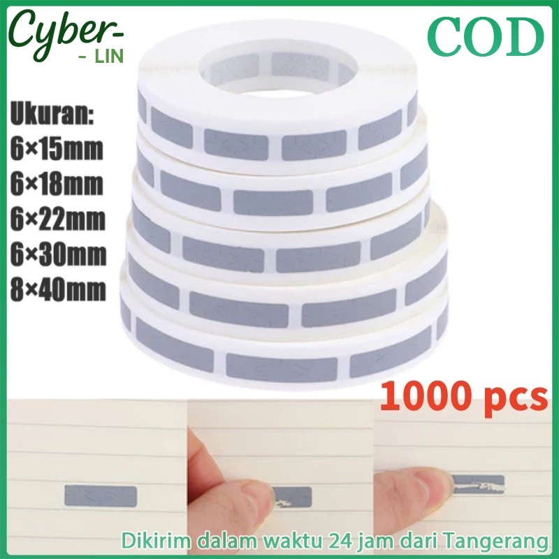 

1000 Pcs Label Gores/Scratch Pin Label Gosok Sticker Scratch Ukuran Besar 8*40mm