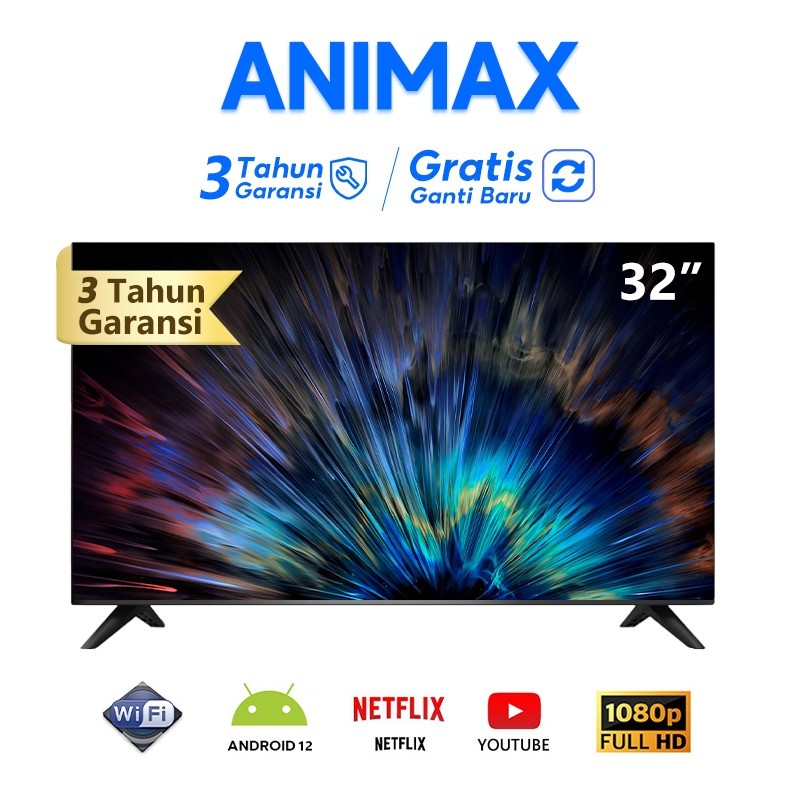 Animax Smart 32 inch TV Led digital 32 inch Smart TV  Youtube Web Browser