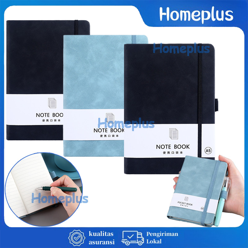 

100 Lembar Notebook A5 A6 Buku Catatan/ Buku Tulis Agenda Tali / Daily Book
