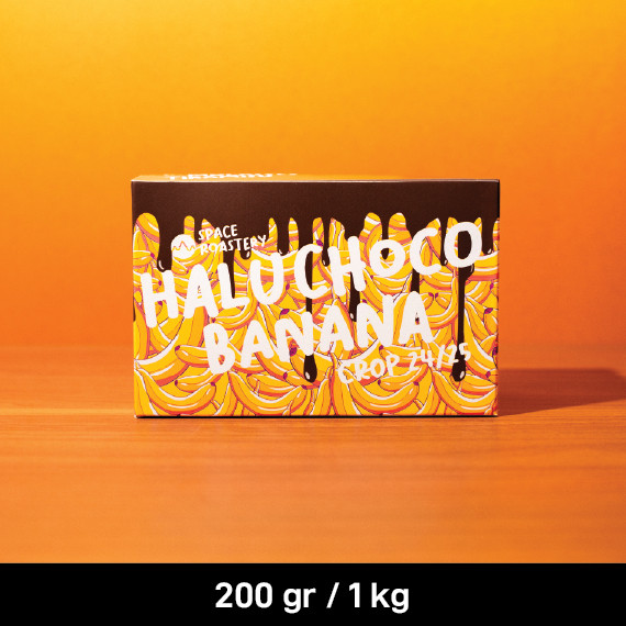 

HALU CHOCO BANANA Specialty Espresso Coffee Beans (200gram) by Space Roastery Biji Kopi/Bubuk Arabika