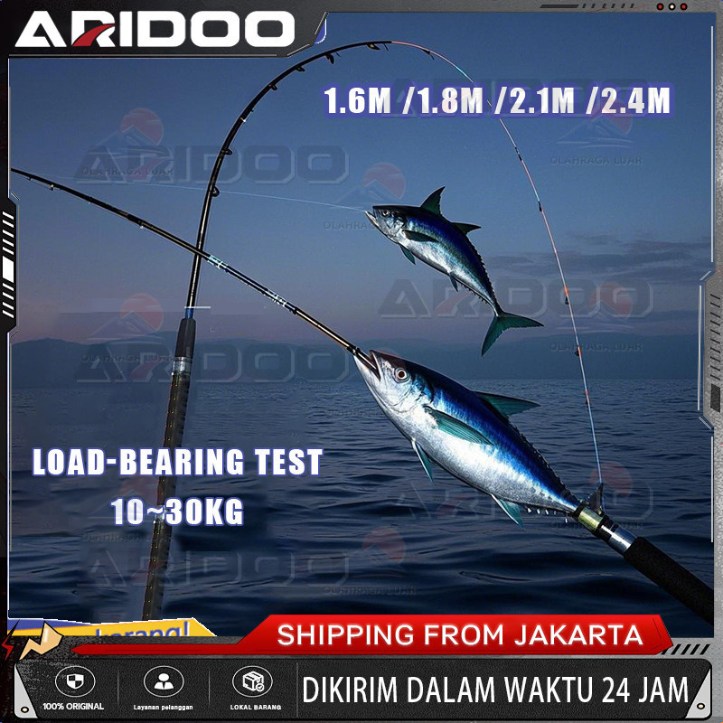 [Promosi]Joran karbon 1,8m/2,1m, joran pancing joran murah cuci gudang joran pancing carbon joran ca