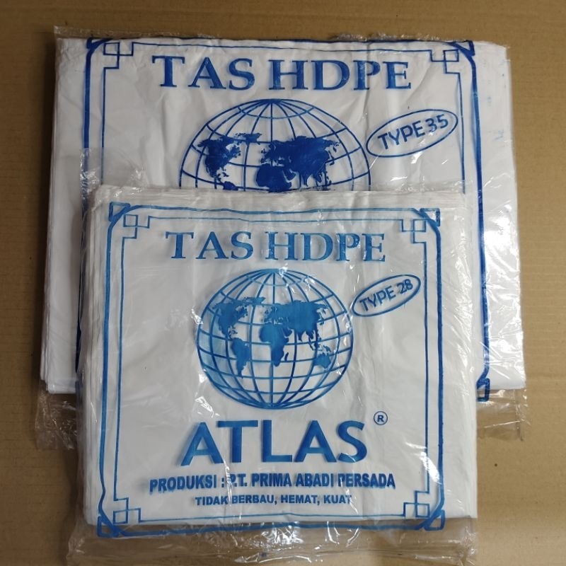 

Kantong Plastik Atlas 28 Putih dan Atlas 35 Putih