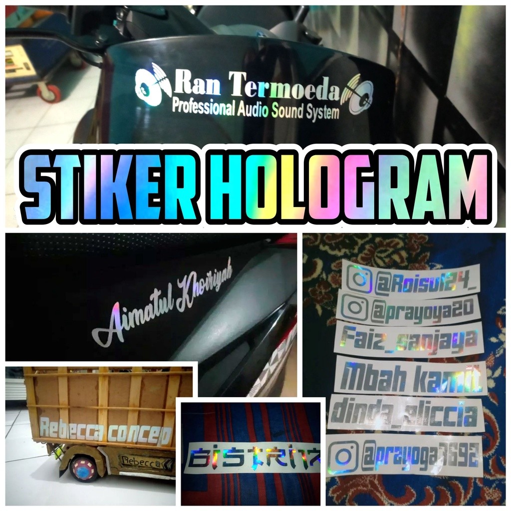 STIKER CUTTING HOLOGRAM CUSTOM -
