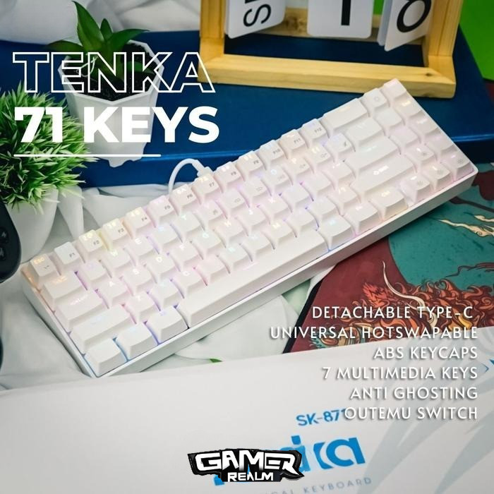 Sades TENKA 71keys RGB Outemu Hotswappable Mechanical Gaming Keyboard