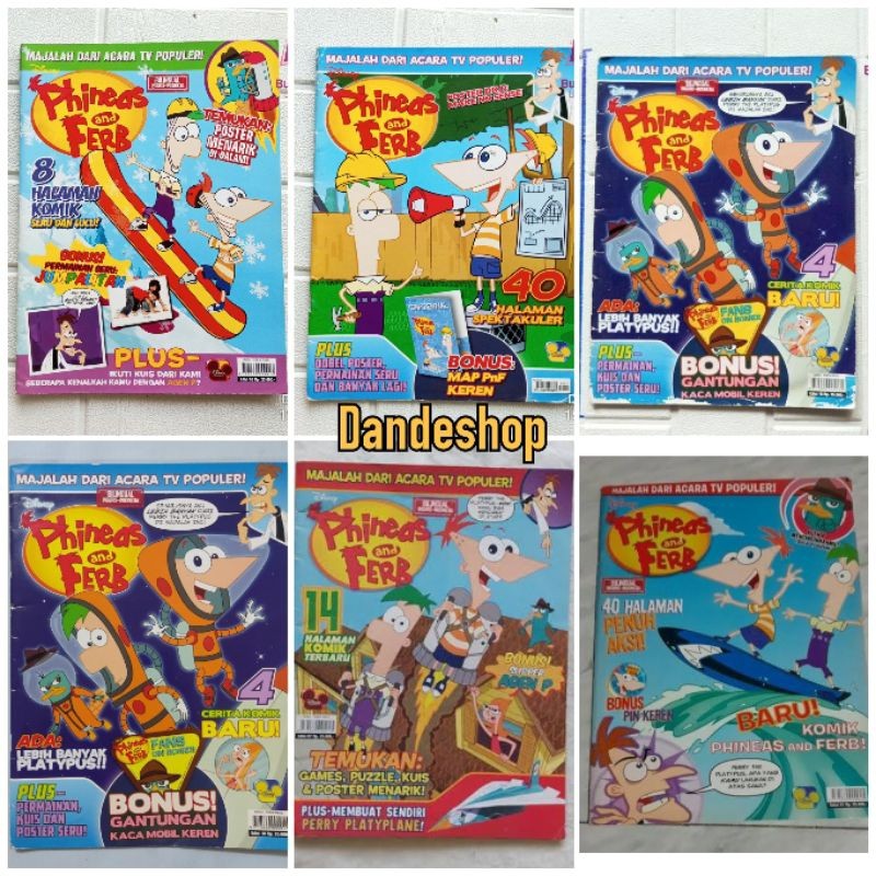 Disney Phineas and Ferb - MAJALAH ANAK DARI ACARA TV POPULER - BUKUGRAFI