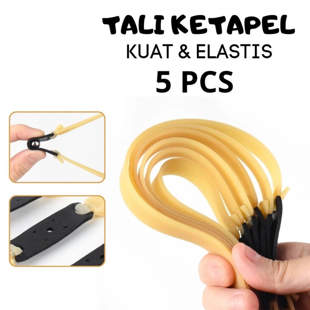 Yofeil Tali Karet Ketapel Kuat Elastis 5 PCS medan amplas