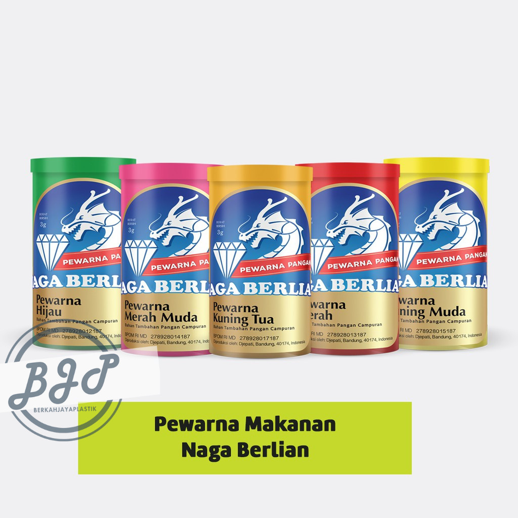 

Pewarna Makanan Naga Berlian 1 Pack isi 12