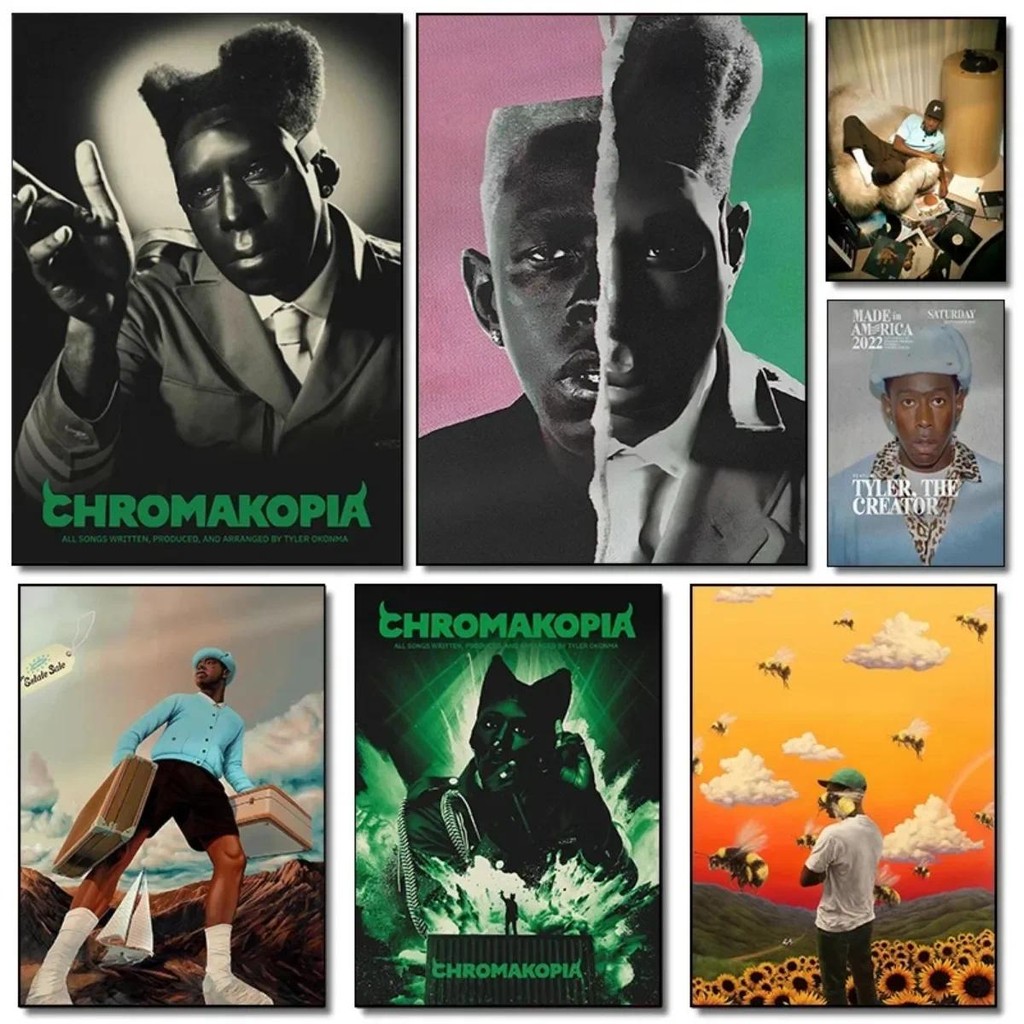 

Canvas Painting Posters and Prints Wall Art Popular Rapper Tyler The Creator Chromakopia Classic Music Album Poster