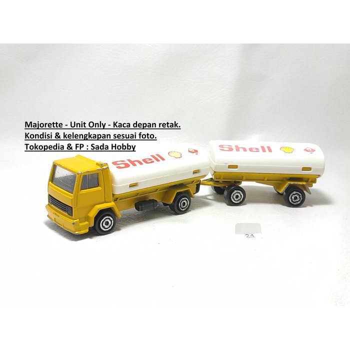 TS08 Diecast Majorette Ford Cargo Shell Tanker Truck Unit Only Minus 2ND