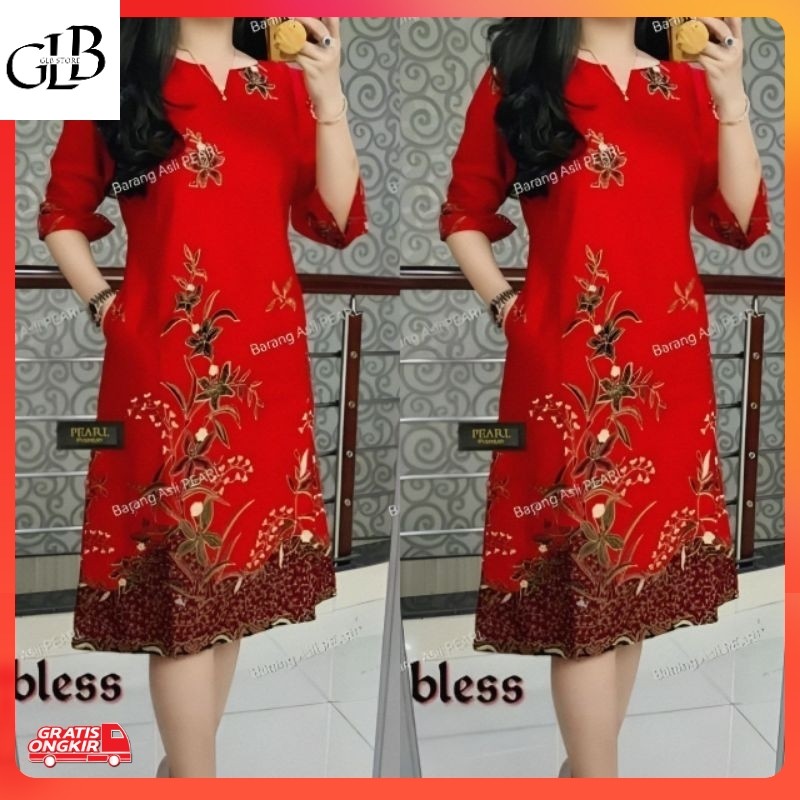Macam Baju / DRESS BATIK PREMIUM NATAL BAJU BATIK MODERN DRESS BATIK CANTIK DAN ELEGAN