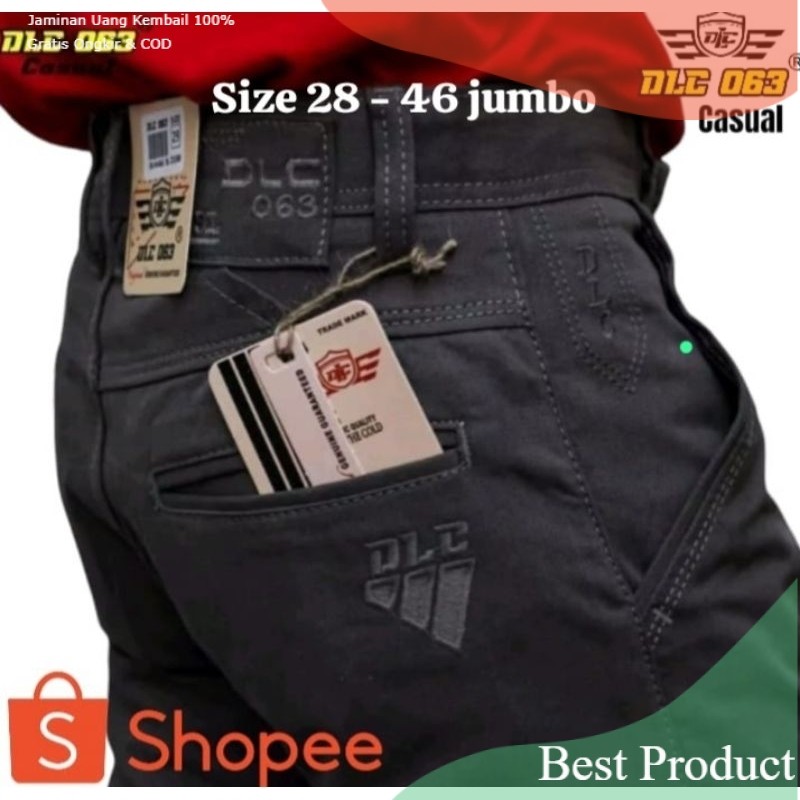 Celana Cardinal Kanvas Original DLC 063 Casual Standar Reguler || Celana Pria Panjang Kanvas dlc063 
