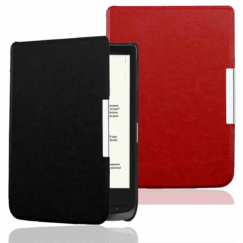 Slim Case for PocketBook Basic Lux 4 (2023 Released - Model PB618) - Lightweight PU Leather Folio Co