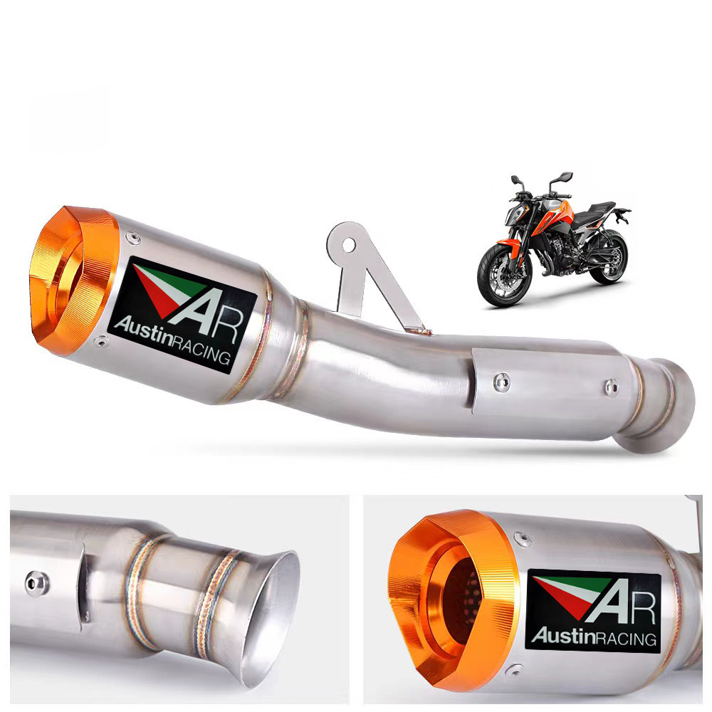 For KTM Duke 790 Duke 890 Motorcycle Exhaust System Escape Motorcycle Tuning One Piece Orange Exhaus