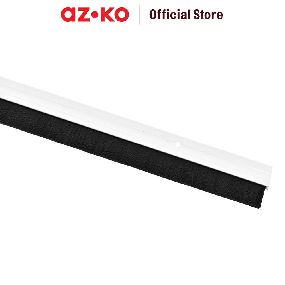 AZKO Krisbow Penutup Lubang Bawah Pintu Aluminium-Brush 91cm - Putih Bottom Door Seal Penutup Celah 