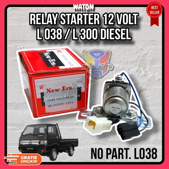 (AM) Relay Starter Stater 12 Volt Mobil L 038 / L300 / L 300 Diesel