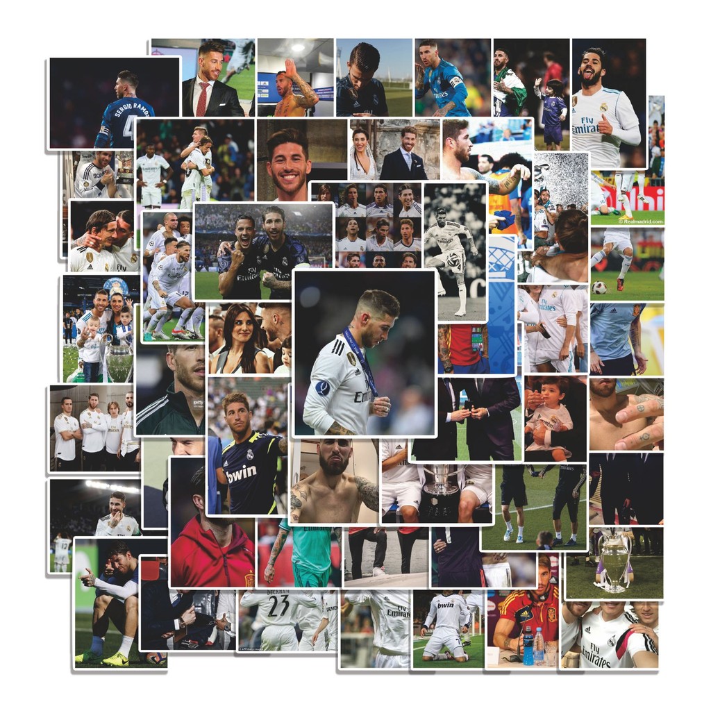 

COD 50 Pcs Stiker RM sergio ramos V3 Lucu Anti Air Untuk Dekorasi Notebook Sepeda Skateboard Handphone DIY