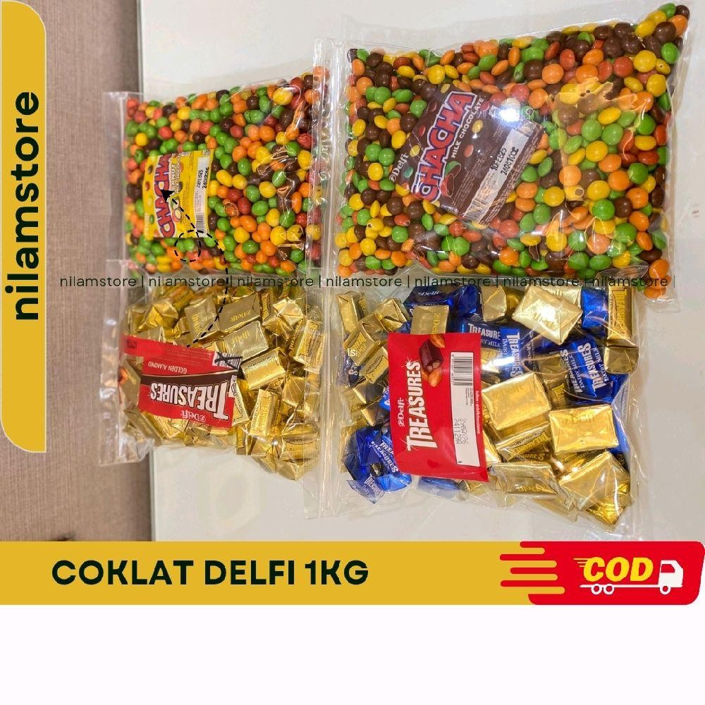 

Coklat Delfi Kiloan 1Kg, Chacha Milk Peanut 1kg - Maltitos 1kg - Chic Choc 1 kg - Treasure 1kg