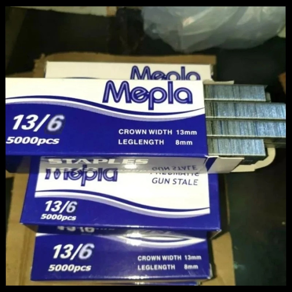 

[ 5000 PCS ] ANAK HEKTAR TEMBAK / ISI STAPLES BESAR 13/8 & KECIL 13/6 - MEPLA