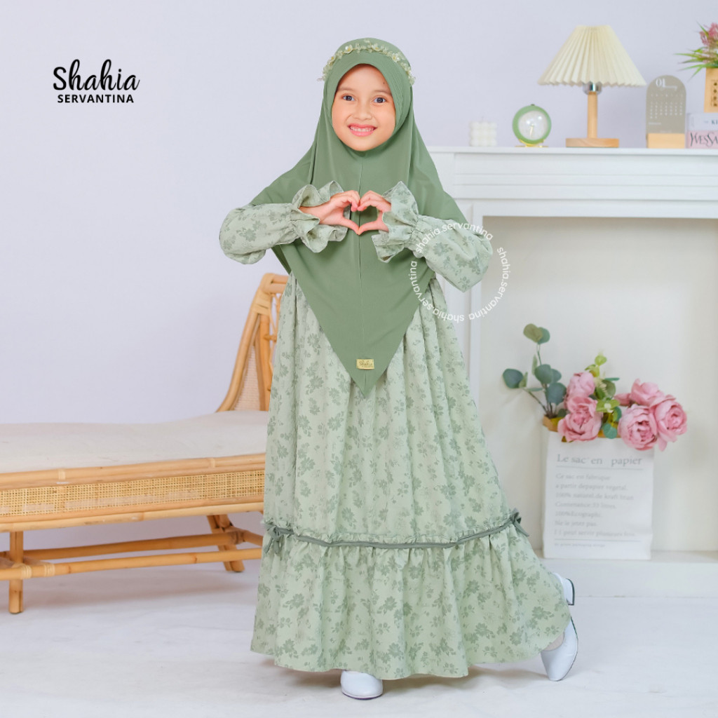 [HOT NEW] Shahia Servantina -  Rosaline Set Dress Gamis Anak Perempuan Couple