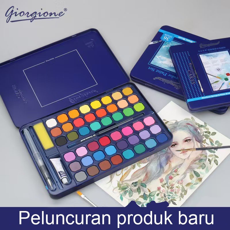 

BOBOMARTS at air warna 36 dan 48 warna /alat cat air warna per set ( sudah termasuk kuas dan kertas lukis)