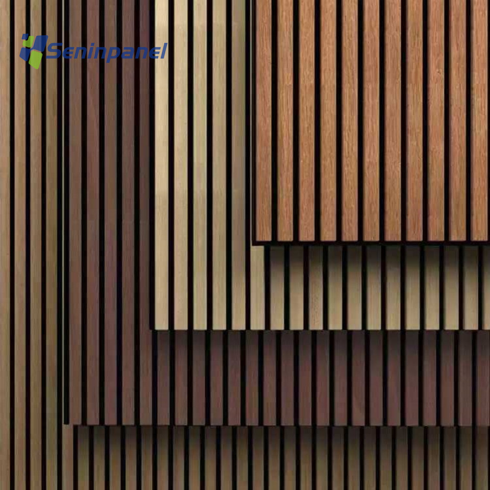 Acoustic Board Ceiling Panels Wall Panel Acoustic Slat Wood Wall  Slat wall panel