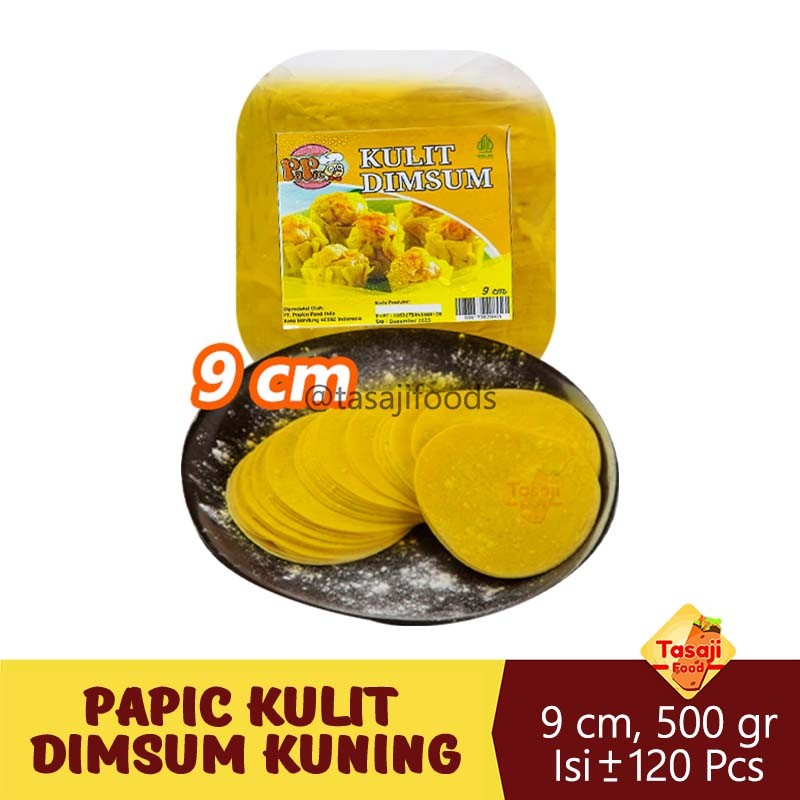 

Papic Kulit Dimsum Varian Putih dan Kuning 7 - 9 Cm 500 Gram Frozen