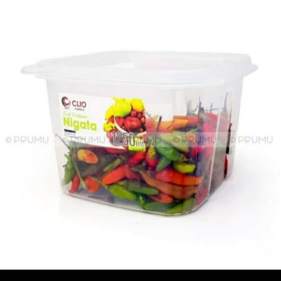 Toples kecil Plastik - Nigata 1250 mil - Food Container - Kotak 8421 CLIO murah