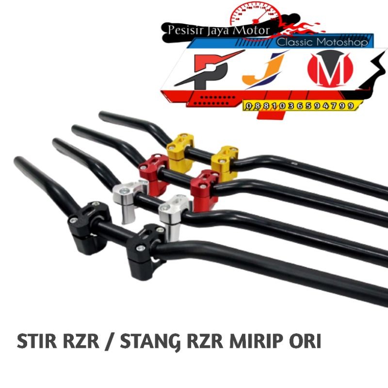 STIR RZR STIR RZR / STANG SETIR RZR TEBAL MIRIP ORI HITAM PNP CB GL MEGAPRO TIGER CBR VIXION DSB ALL