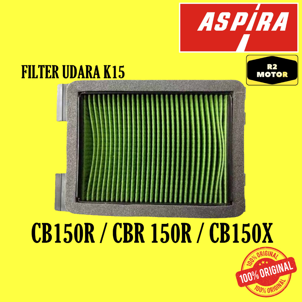 FILTER SARINGAN UDARA K15 ASPIRA CB 150 R CBR 150 R CB150X OLD NEW ORIGINAL