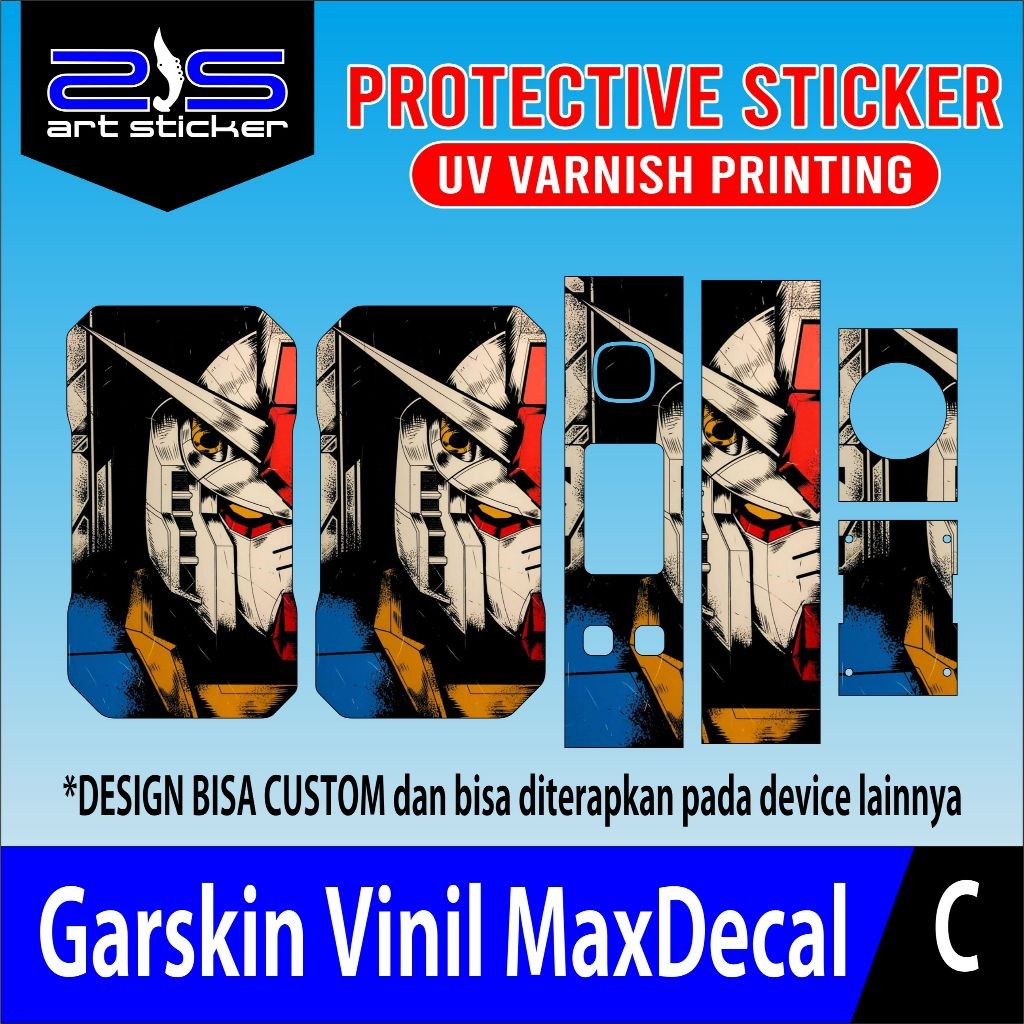 

StikerVeee2 UV Varnish Printing Gundam