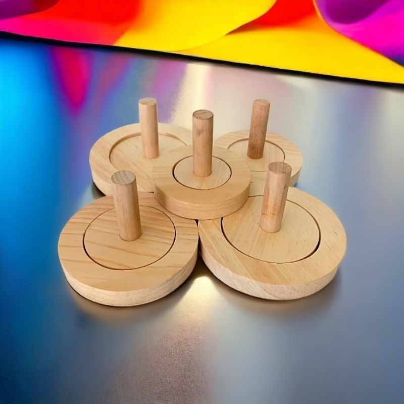 .Cetakan donat kayu jati bentuk ring | pembolong dijual terpisah/cetakan donat bomboloni 6cm-7cm-8cm